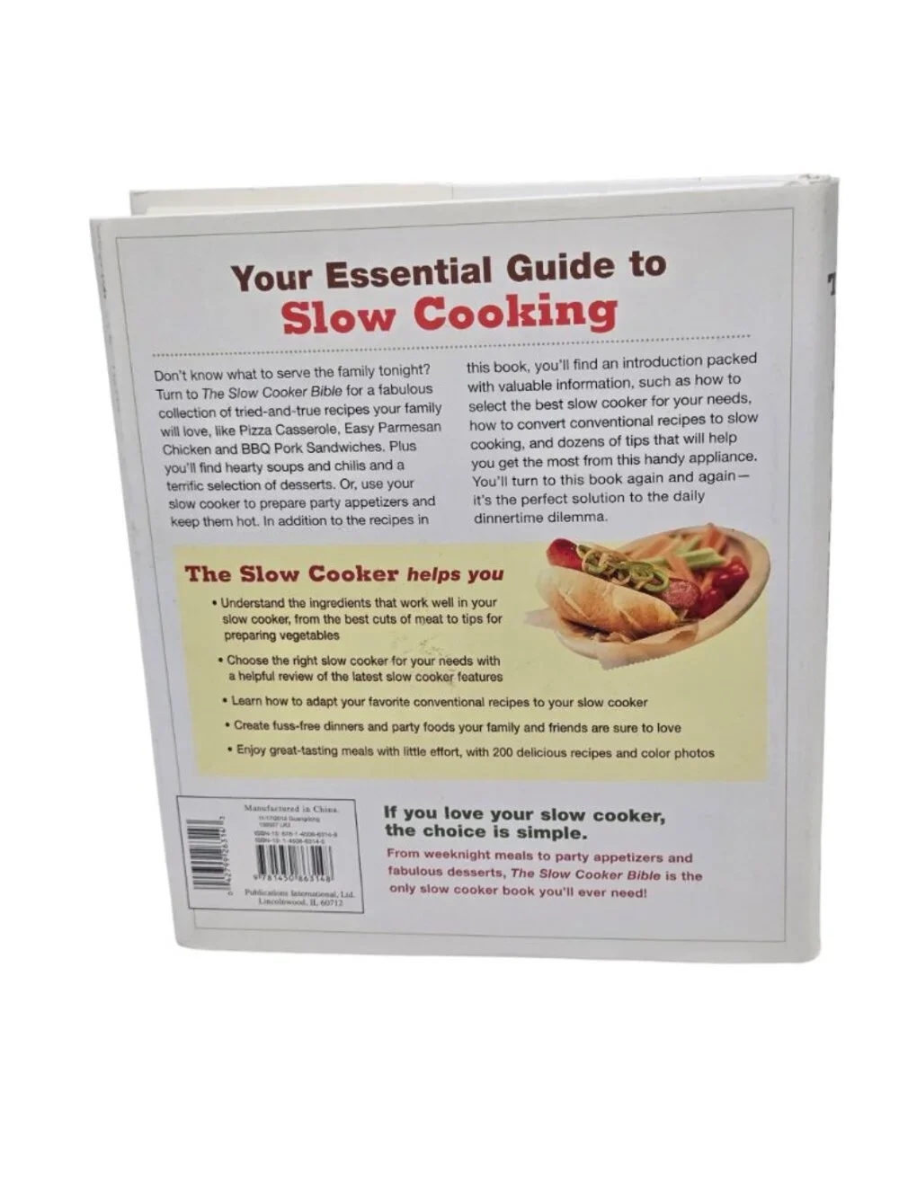 The Slow Cooker Bible Cookbook Over 200 Recipes Crockpot Recipe Book 2005